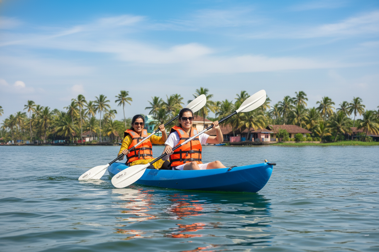 Kayaking in Alleppey